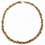 14k Gold Floral Necklace