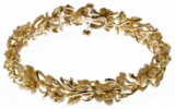 14k Gold Floral Bracelet