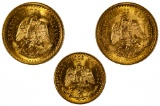 Mexico: 1945 2 Peso and 2 1/2 Gold Coins