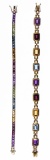 14k Gold and Semi-Precious Gemstone Bracelets