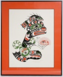 Richard Hunt (Canadian (Haida), b.1951) 'Keva-Gulth Pugwis' Serigraph