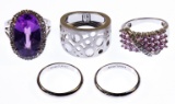 14k White Gold Ring Assortment