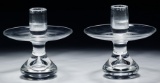 Steuben 'Bubble' Candle Holders