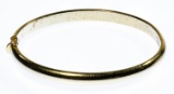 14k Gold Hinged Bangle Bracelet