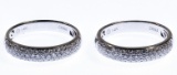 14k White Gold and Diamond Rings