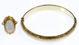 18k Gold Ring and Bracelet