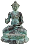 Asian Cast Metal Seated Buddha