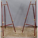 Wood and Brass Easels