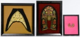 Framed Textile and Metal Art Assortment