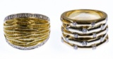 18k and 14k Gold and Diamond Rings