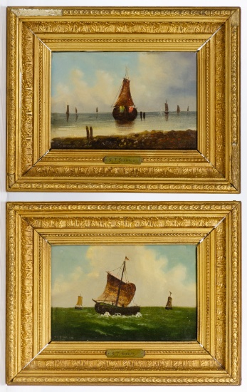 S T Staines (British, 19th Century) Oils on Canvas