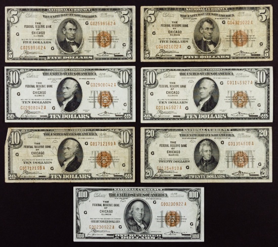 US National Chicago Bank Note Assortment