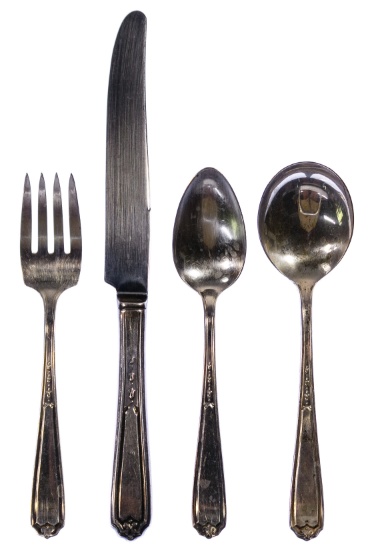 National Silver Sterling Silver Flatware Partial Service