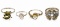 14k Gold and 10k Gold Ring Assortment