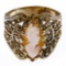 14k Gold and Cameo Ring