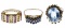 14k Gold and Gemstone Ring Assortment