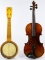 Violin and Banjolele Instrument Assortment