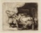 Rembrandt van Rijn (Dutch, 1606-1669) 'Joseph and Potipher's Wife' Etching