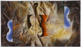 Leonardo Nierman (Mexican, b.1932) 'Sonata' Oil on Canvas