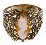 14k Gold and Cameo Ring