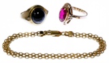 14k Gold and Gemstone Jewelry Assortment