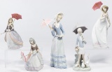 Lladro Umbrella Lady Figurine Assortment