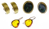 18k Gold Pierced Earring Assortment
