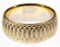 14k Gold Engraved Band Ring