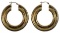 14k Gold Hoop Pierced Earrings