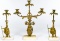 Brass Girandole Candleabra Set