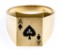 Whitehall 14k Gold and Diamond 'Ace of Spades' Ring