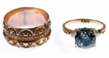 14k Rose Gold and 14k Gold and Gemstone Rings