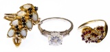 14k Gold and Gemstone Ring Assortment