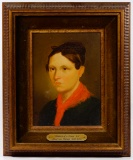 (Attributed to) Josef von Fuhrich (European, 1800-1876) 'Portrait of a Bride' Oil on Board