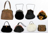 Leather, Fabric and Fur Purse Assortment