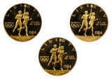 1984, 1984-D, 1984-W $10 Gold Olympic Commemoratives