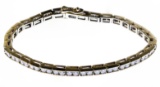 14k Gold and Diamond Tennis Bracelet