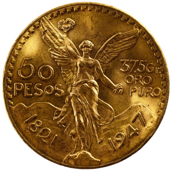 Mexico: 1947 50 Peso Gold