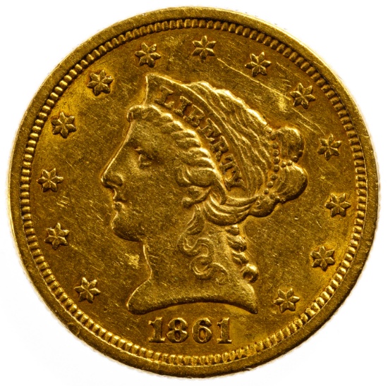 1861 $2 1/2 Gold