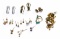 14k White Gold and Yellow Gold Earring and Backer Assortment