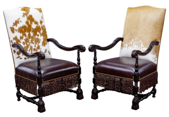 Western Style High-back Armchairs