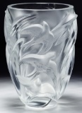 Lalique Crystal 'Martinets' Vase