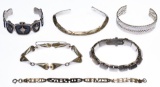 Native American Sterling Silver Bracelet Assortment