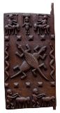 Tribal Carved Wood Door