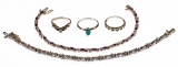 10k Gold and Gemstone Jewelry Assortment