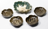 Japanese Mingei Leaf Bowl Assortment