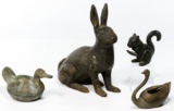 Cast Iron Animal Form Assortment