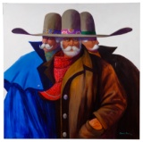 James Darum (American, 20th Century) 'The Trio' Oil on Canvas