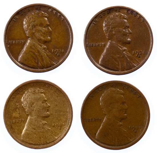 1909-S and 1931-S 1c Assortment