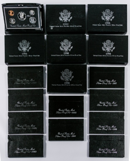 US Premiere and Silver Proof Set Assortment